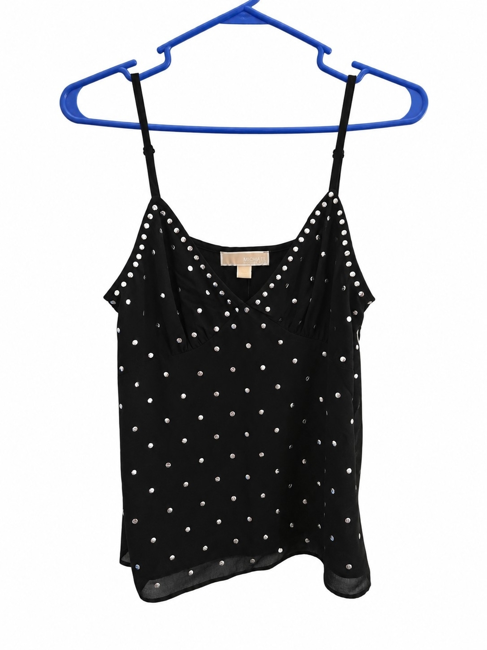 MICHAEL Michael Kors Black Polka Dot Cami Top Sz S NWT